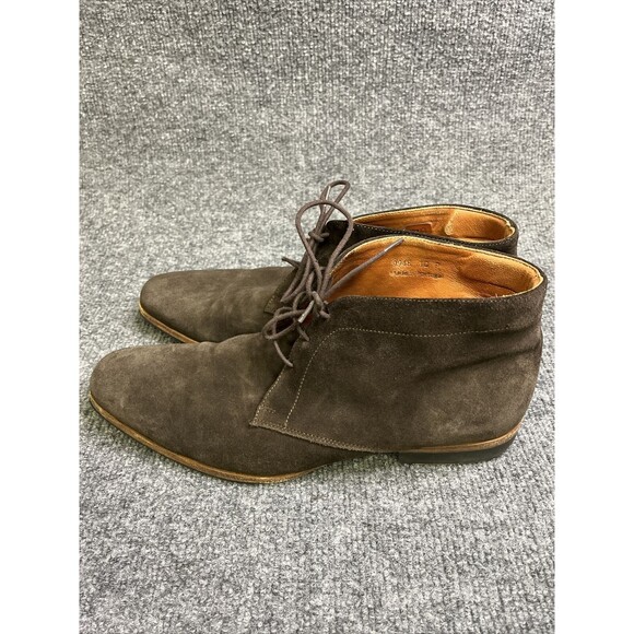 Wolf & Shepherd Striker Chocolate Brown Suede Ankle Chukka Boots Men's Size 10 P - Picture 4 of 12